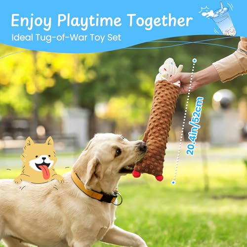Nocciola 3 PC No Stuffing Small Dog Toys, Removable Crinkle Squeaky Durable Dog Tug Toy Summer Drinks Theme, Bottle Insert Fun Puppy Toys to Keep Them Busy - style: 3 PC No Stuffing Drinks