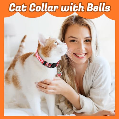 18 Pcs Holiday Cat Collars 4th of July Cat Collars Breakaway with Bell Adjustable Kitten Collar with Plastic Buckle for Holiday Pet Cat Costume,Multicolor - color: Multicolor
