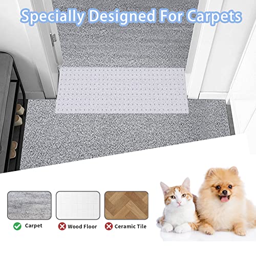 3.6 Feet Cat Carpet Protector, Non-Slip Carpet Protector for Pets, Carpet Scratch Stopper from Scratching Carpet at Doorway - size: 3.6FT-1PC