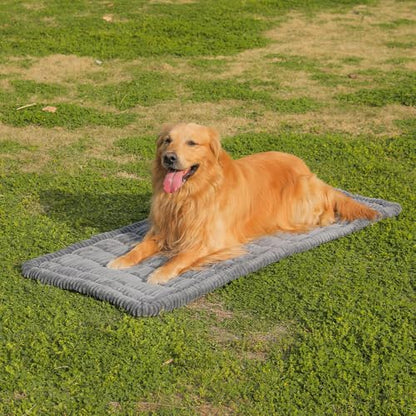 Awjcsv Dog Car Seat Cover for Back Seat, Dog Bed for Car, Fit for Backseat Extenders, Car Seat Protector, Nonslip Soft Durable for Cars Trucks and SUVs (Gray, 24.8" x 54")