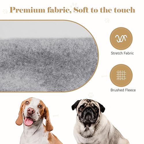 Dog Sweaters for Large Dogs,Dog Hoodie Sweater Solid Soft Brushed Fleece Pet Clothes Hoodie Sweatshirt with Pocket(Grey-XL) - color: Grey, size: X-Large