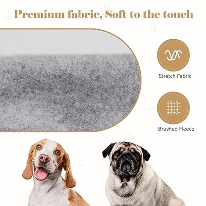 Dog Sweaters for Large Dogs,Dog Hoodie Sweater Solid Soft Brushed Fleece Pet Clothes Hoodie Sweatshirt with Pocket(Grey-XL) - color: Grey, size: X-Large
