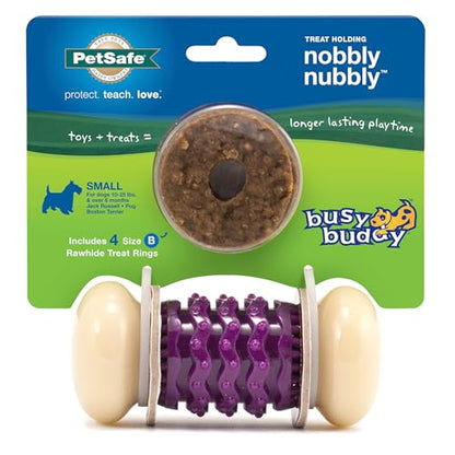 PetSafe Busy Buddy Nobbly Nubbly Treat Holding Dog Toy Strong Chewers Small - size: Small, style: Nobbly Nubbly