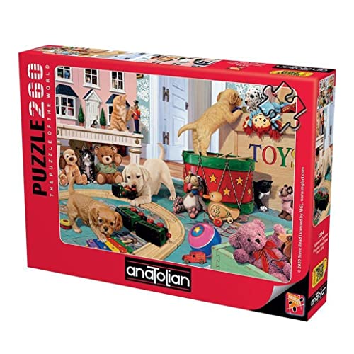 Anatolian Puzzle - Puppies Play Time, 260 Piece Jigsaw Puzzle #3334 - color: Puppies Play Time