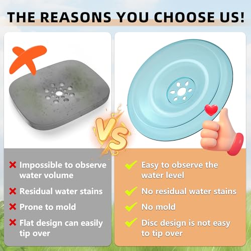 Decflow 1.2Gallon Dog Water Bowl No Spill, 4.5L Large Capacity Spill Proof Dog Bowls with Transparent Floating Disk, No Splash Slow Drinking Dog Bowl for Sloppy Messy Drinkers (Clear) - color: A-Transparent