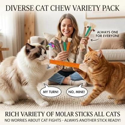 Cat Toys 21Pack Silvervine Chew Stick Kitten Treat Catnip Toy Kitty Natural Stuff Catnip Matatabi for Cleaning Teeth Indoor Dental Snack Interactive - size: 21Pack