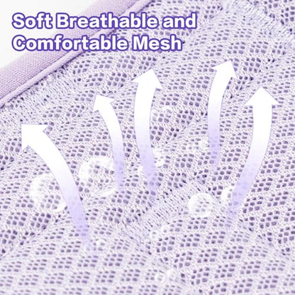 Dog Harness Medium Sized, Pet Vest with Front Clip, Adjustable Puppy Harness with 3 Fast Release Buckles[Easy to Put on & Take Off] (Lilac, L) - color: Lilac, size: L: Neck=20.5"-25"/Chest=17"-33"