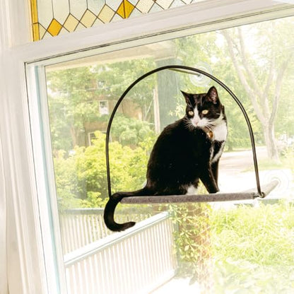 Cloud Nine Window Cat Hammock by Tuft & Paw, Designed for Strength with 3 Suction Cup 30 lb Weight Support, Beds for Indoor Cats