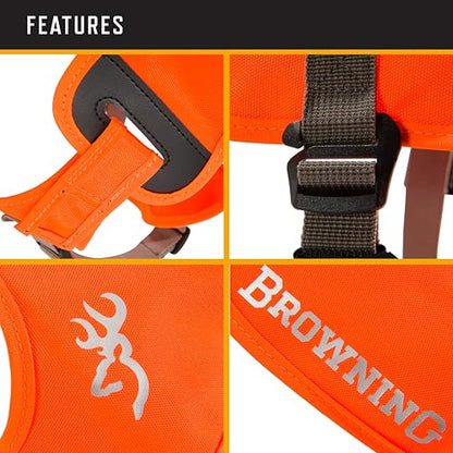 Browning Pet Vests, Hi Vis Safety Vests for Dogs, Safety Orange, Large, Adjustable Coverage - size: Large, style: Adjustable Safety Vest