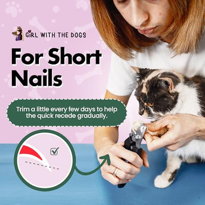 Pet Nail Clippers by Girl With The Dogs, Nail Clippers for Grooming and Claw Care for Cats/Dogs (Small) - size: Small