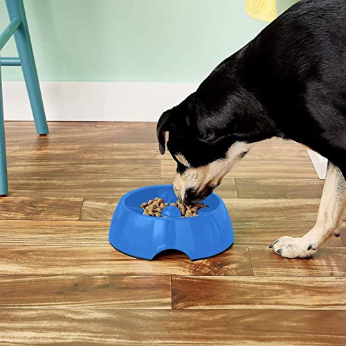 Dogit Go Slow Anti-Gulping Dog Bowl, Black, Medium - color: Black, size: Medium