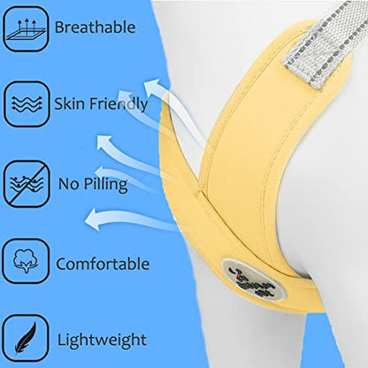 Dog Harness Pet X Frame No Pull Step-in Harnesses with Leash Set, Adjustable Reflective Choke Free Puppy with Padded Vest for Small, Medium Dogs and Cats Walking Training - color: Yellow, size: Small