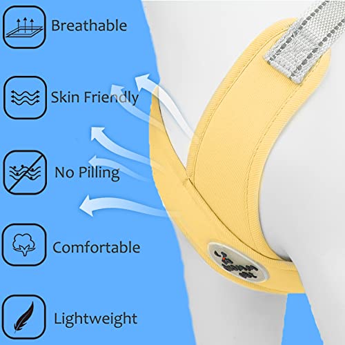 Dog Harness Pet X Frame No Pull Step-in Harnesses with Leash Set, Adjustable Reflective Choke Free Puppy with Padded Vest for Small, Medium Dogs and Cats Walking Training - color: Yellow, size: Medium