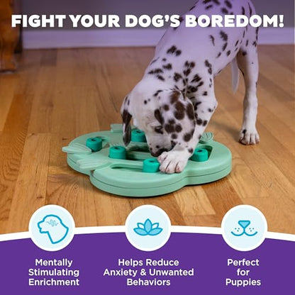 Outward Hound by Nina Ottosson Puppy Hide N' Slide Treat Puzzle Enrichment Dog Toy, Green - color: Puppy Hide-N-Slide (Green)