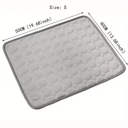 1pcs Dog Bed Cover Pet Blanket for Furniture Bed Couch Sofa Reversible, Breathable, Washable Pet Blankets, Dog Cooling Mat, Light Grey, 50 * 40cm - color: Light Grey, size: 50*40cm