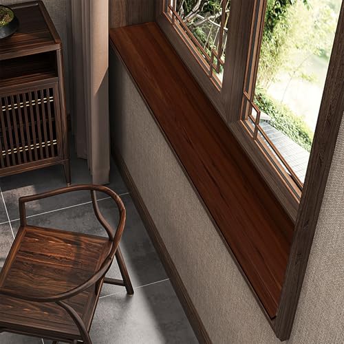 3.9-15.7" Wide Window Sill Protector Mat, PVC Wood Grain Waterproof Dust-Proof Non-Slip Bay Window-Sill Protector Cover Seat Cushion Pad Perch from Dogs Cats Scratching(D,60x10cm(23.6x3.9in)) - color: D, size: 60x10cm(23.6x3.9in)