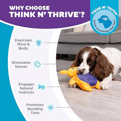Outward Hound by Nina Ottosson Puzzle Palz Interactive Plush Dog Puzzle Dog Enrichment Toys, Plush, Squeaky, Giraffe, Yellow - color: Puzzle Palz Giraffe