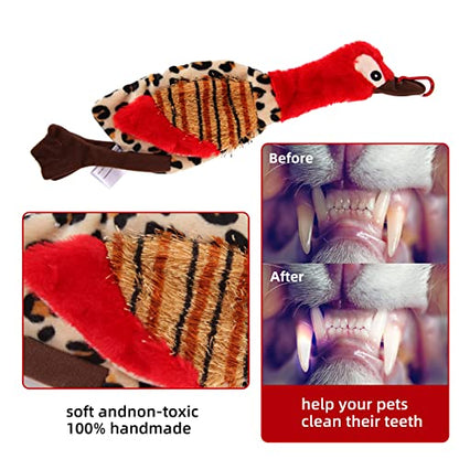 Interactive Dog Toys - Extendable Flirt Pole with 2pcs Squeaky Plush Toy Tugs Red Green for Dog Outdoor Entertainment, Train and Exercise - color: red