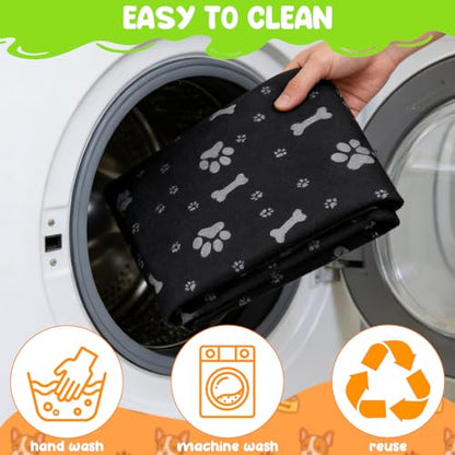 Dog Playpens Cover and Bottom Mat Set,Playpen Not Included, Non-Slip Dog Crate Covers 36 Inch, Dog Playpen Bottom Pad, Washable Reusable Puppy Playpen Pad for Pet PlayPen, Dog Kennel Covers 36 Inch