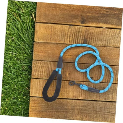 Nylon Reflective Dog Leash with Comfort Handle Heavy Duty Traction Rope for Small Large Dogs Training Safe Night Walking and Running