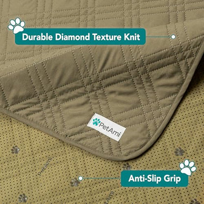 PetAmi Waterproof Dog Blanket Furniture Cover Protector - color: Olive Green, size: 68 x 82 Inches