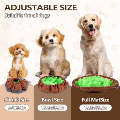 Snuffle Mat for Dogs Cats, Interactive Pet Non Slip Sniff Mat for Slow Eating Cognitive Puzzle Feeder for Enrichment Mental Stimulation Toys Keeping Boredom Away