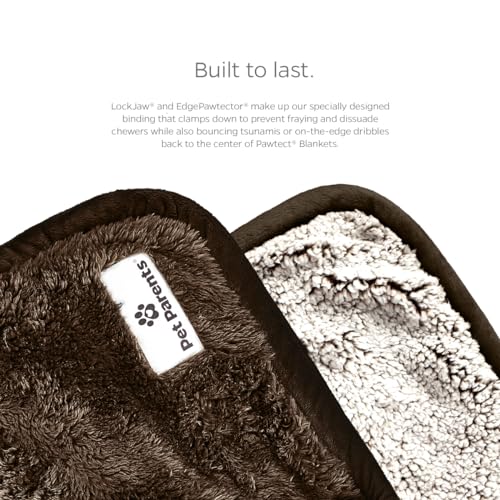 Pet Parents PAWTECT Blanket Waterproof Premium Dog, CAT, and Puppy Blanket, Chocolate, MEDI - color: Chocolate, size: 32"x40"