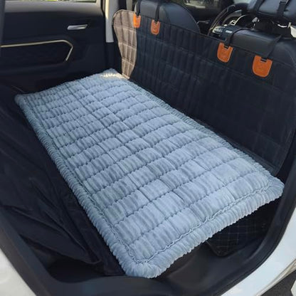 Dog Bed for Car, Backseat Pet Bed Mat, Dog Seat Cover for Car Back Seat, Non-Slip Travel Pet Mat, Fit for Backseat Extenders and Seat Covers (LightGray, 24.8x54inch) - color: LightGray