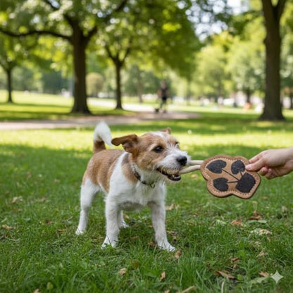 Natural Jute Dog Chew Toy – Tough & Durable Plant-Shaped Puppy Toy, Safe Teething Chew, Interactive Training & Play Toy for Small, Medium & Large Dogs - style: Plant Shape