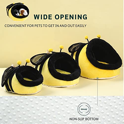 Bunny Hedgehog Guinea Pig Bed Accessories Cage Toys Bearded Dragon House Hamster Supplies Habitat Ferret Rat (XL, Bee) - color: 4-Bee, size: XL