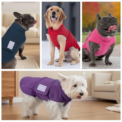 cyeollo XXL Dog Sweater, Fleece Doggy Sweaters Stretchy Turtleneck Doggie Sweatshirt Soft Warm Winter Coat Fall Autumn Pet Clothes for Large Dogs Girl, Pink 2XL - color: Pink, size: XX-Large