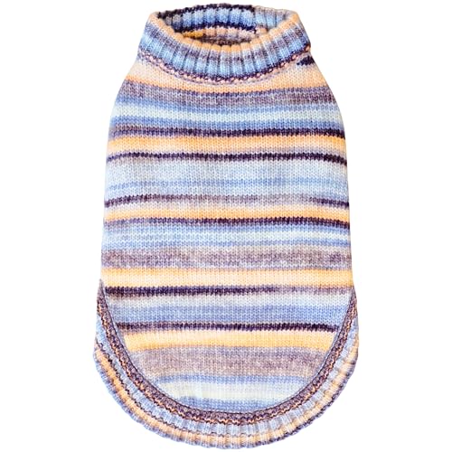 Blueberry Pet Dog Sweater - Award-Winning Christmas Sweater for Dogs | Cozy Knit Fabric, Gradient Dip Dye | Warm Dog Christmas Sweater | 22" Back, 30.25"-33" Chest, 21" Neck | Machine Washable - color: Serene Blue, size: 22 inch (Pack of 1)