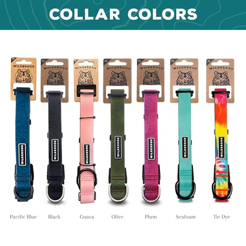 Wilderdog Waterproof Dog Collar - Repels Water & Dirt - Medium 13"-18" - Black - color: Black, size: Medium