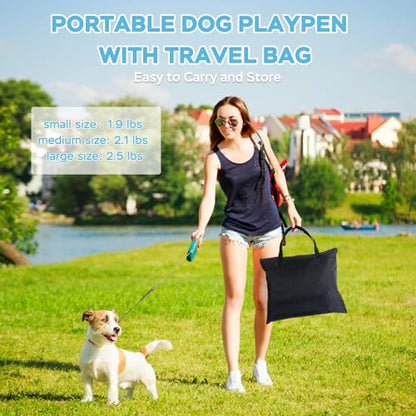 Dog and CAT pop Play Pen,Pets Houses for Dogs and Cats,Indoor&Outdoor Exercise Pen Dog Tent Puppy Playground Large (M, Bule) - color: Blue, style: Medium（31.5"L x 23.6"W x 21.7"H）