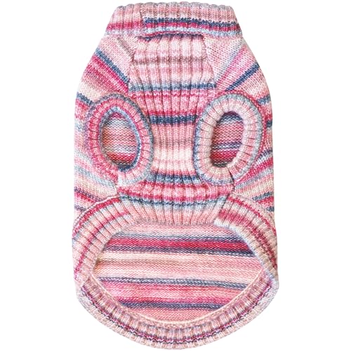 Blueberry Pet Dog Christmas Sweater - Award-Winning Cozy Knit Dog Clothes | Large Warm Dog Sweater, 22" Back, Gradient Dip Dye | Stylish Puppy Warmer, Machine Washable Holiday Wear - color: Raspberry Blend, size: 22 inch (Pack of 1)