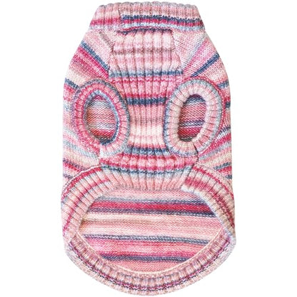 Blueberry Pet Dog Christmas Sweater - Award-Winning Cozy Knit Dog Clothes | Large Warm Dog Sweater, 22" Back, Gradient Dip Dye | Stylish Puppy Warmer, Machine Washable Holiday Wear - color: Raspberry Blend, size: 22 inch (Pack of 1)