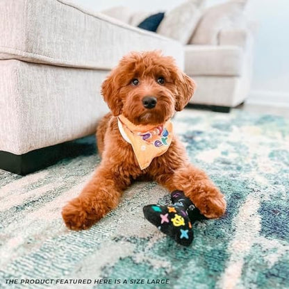 Haute Diggity Dog Chewy Vuiton Bone Plush Squeaky Dog Toy, Soft Durable Designer-Inspired Stuffed Puppy Chew Toys for Small, Medium & Large Dogs, Machine-Washable (Black Monogram) XL - color: Black Bone, size: X-Large