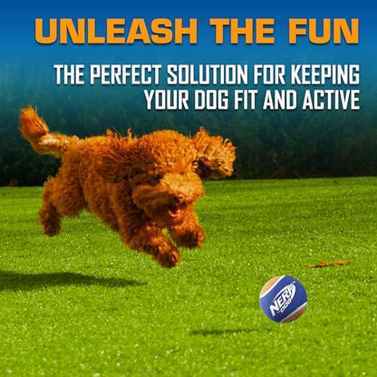 Nerf Dog Tennis Ball Blaster Dog Toy Gift Set, Tennis Ball Dog Fetch Toy Launches up to 50 ft, Dog Ball Thrower for All Breeds Includes Green Tennis Ball Launcher and 3 Dog Tennis Balls - size: 16 in Compact Blaster with 3 Balls