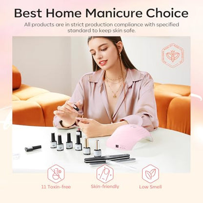 modelones Cat Eye Gel Nail Polish 6 Colors Nude Pink Brown Purple Cat Eye Nail Polish Glitter Semi-transparent Holographic 9D With Magnet Pastel All Seasons Soak Off Led Nail Art DIY Salon Gifts - color: A1-Cozy Glow Cat Eye