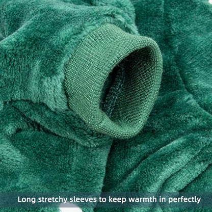 FabriCastle Dog Hoodie Sweater for Small Dogs Boy and Girl, Dog Clothes XS XXS Puppy Sweatshirt, Pet Outfit, Cat Clothing Super Soft Warm Snap On Closure (Dark Green, XX-Small) - color: Dark green, size: XX-Small