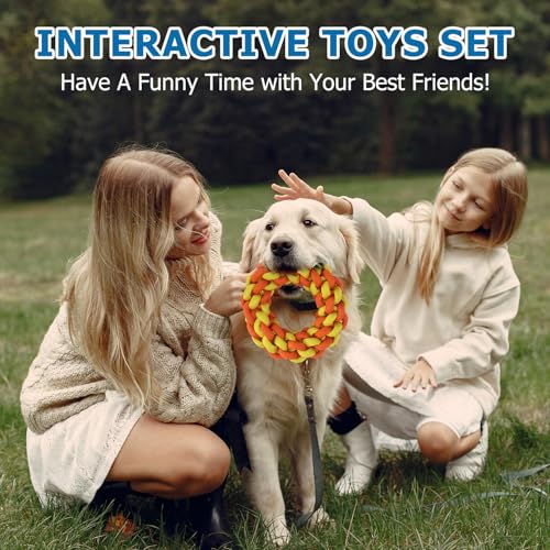 Aitmexcn Dog Rope Toys for Medium and Small Aggressive Chewers, 6 Pack Heavy Duty Puppy Toys for Large, Dental Cleaning Chew Toys, Tug Toy for Boredom, 100% Cotton Indestructible Pet Toy - style: 6PCS S/M Rope Toys