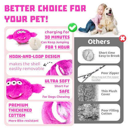 Interactive Dog Toys Rechargeable Moving Dog Puppy Toys to Keep Them Busy (Monster) - color: Monster