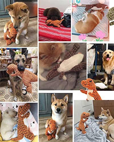 2024 New Indestructible Robust Dino Plush, Squeaky & Durable Dog Chew Toys for Aggressive Chewers, Interactive for Boredom (F-A+C) - color: F-A+C