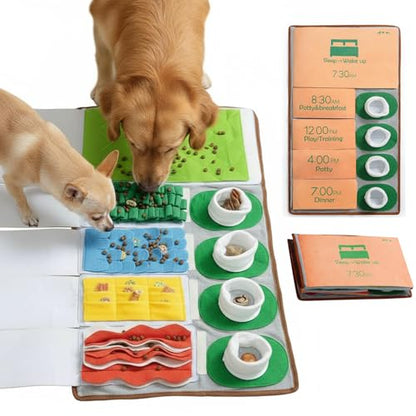 Nocciola Snuffle Mat for Dogs, 28" x 16" Enrichment Puzzle Toy - Phone Alarm Clock Design, Slow Feeder & Mental Stimulation, Perfect for Small, Medium, & Large Dogs, Hide and Seek Dog Toy