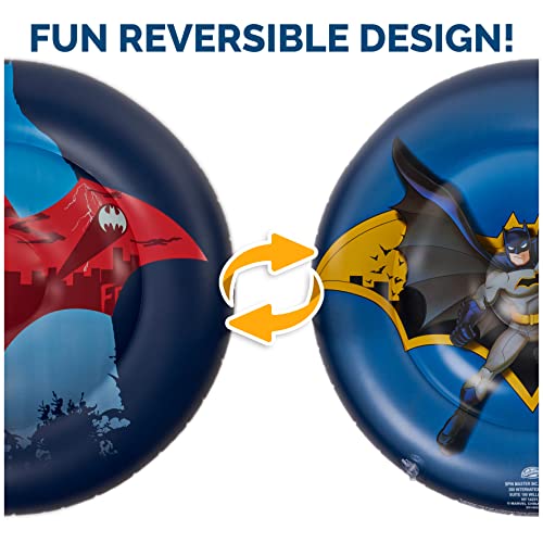 Swimways DC Batman Reversible Boat, Inflatable Pool Floats & Kids Pool Toys, Swimming Pool Accessories & Beach Essentials for Kids Aged 5 & Up - color: Reversible Boat