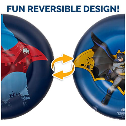 Swimways DC Batman Reversible Boat, Inflatable Pool Floats & Kids Pool Toys, Swimming Pool Accessories & Beach Essentials for Kids Aged 5 & Up - color: Reversible Boat