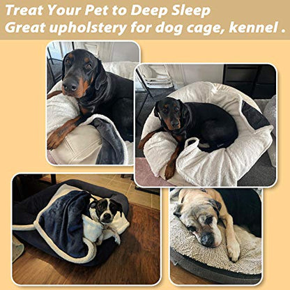 Dog Blankets for Large Dogs Grey, Soft Fluffy Fleece Pet Blankets for Couch, Sofa, Dog Beds, Car Seats, Creat, Washable, 50x60 inches - color: Grey & White