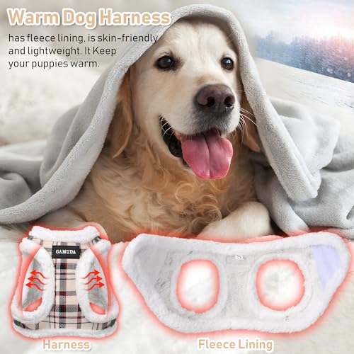 Small Dog Harness Collar and Leash Set, Step in No Chock No Pull Soft Mesh Adjustable Dog Vest Harnesses Plaid Reflective for Dogs Puppy Cats Kitten Rabbit (Warm Beige, XXS) - color: Warm Beige, size: XXS