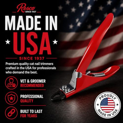 Resco Cat Nail Clipper, Original Pet Nail Trimmer, Red - style: Original