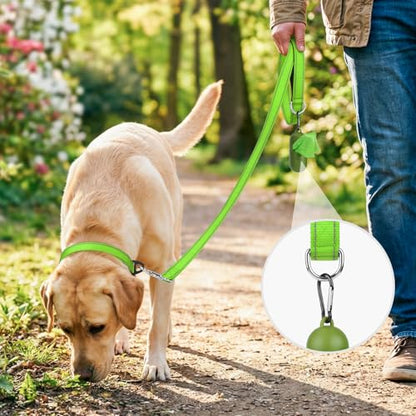 Joytale Dog Leash, 4 FT Double-Sided Reflective, Padded Handle Nylon Heavy Duty Leashes for Small Dogs Walking, Green - color: Green, size: 4 ft Narrow